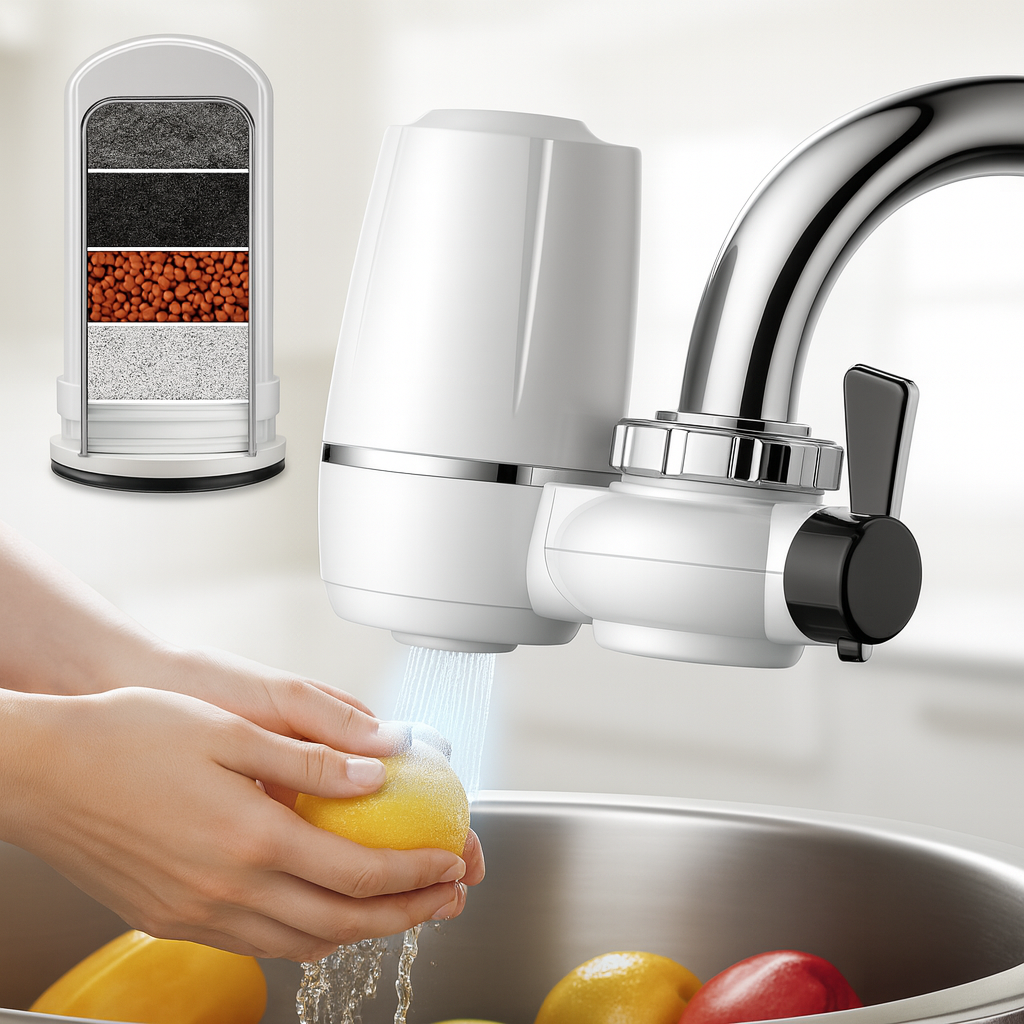 Filtro purificador de agua para grifo