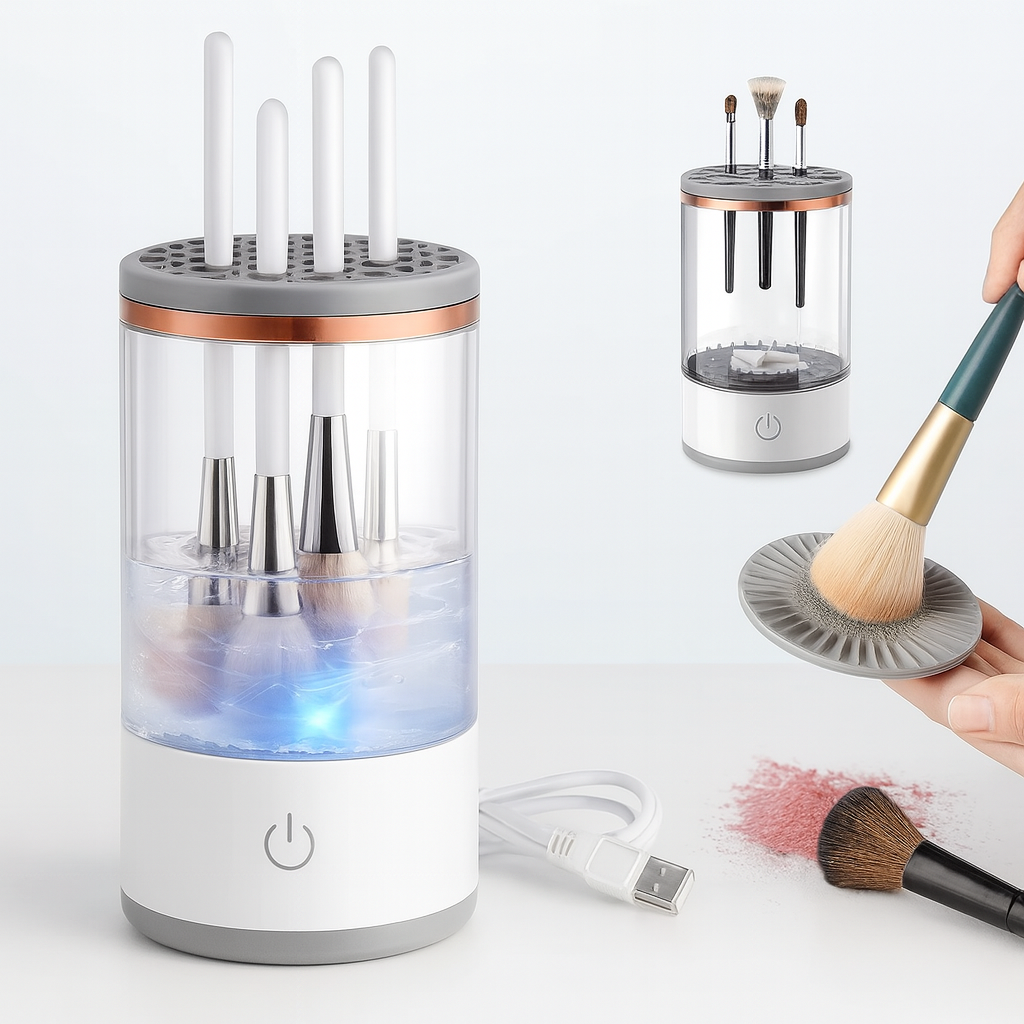Limpiador de Brochas de Maquillaje Eléctrico